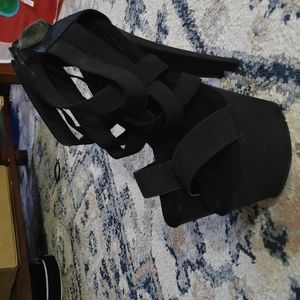 Pleaser shoes black strap